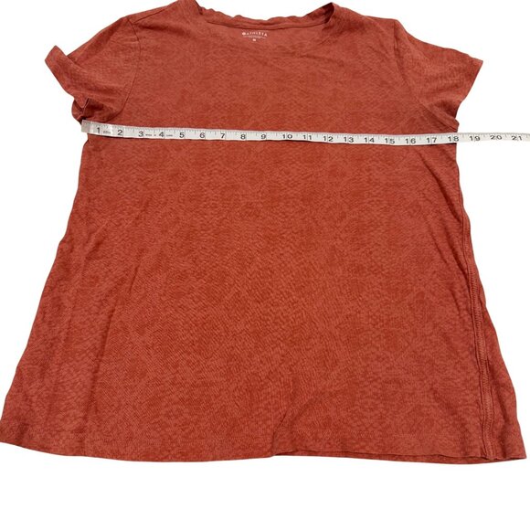 Athleta Cotton Daily Snake‎ Tee Orange Size M - Picture 6 of 7